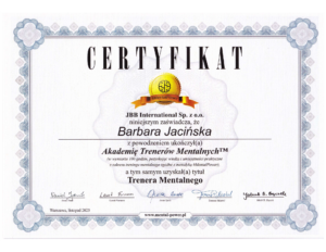 Certyfikat Trenera Mentalnego - Akademia Trenerów Mentalnych